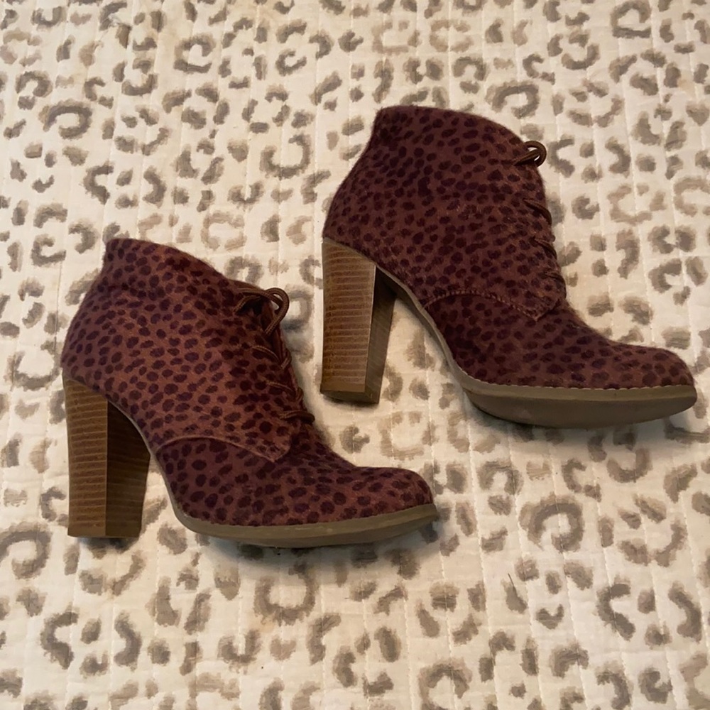 Cheetah booties